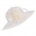 s Floral Polyester Feather Kentucky Derby Cap Wedding Church Sun Hat A340  eb-11380840